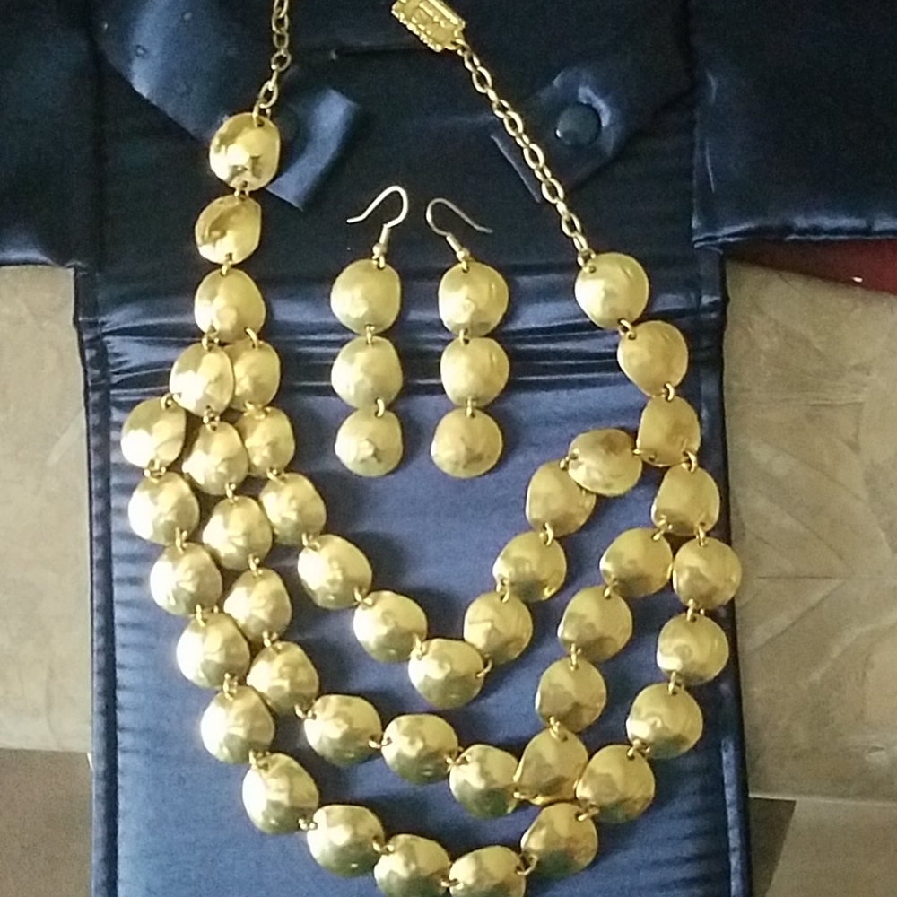Necklace and matching earrings
